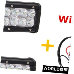 LEDCgo[ 2X 9C`54W LED[NCgo[^It[hhCrOATV 4X4WD UTE +zLbg 2X 9inch 54W LED Work Light Bar Flood Offroad Driving ATV 4X4WD UTE+ Wiring Kit
