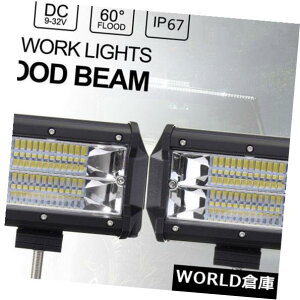 LEDCgo[ 5 ''C`72WN[LED[NCgo[^hCrOvW[vgbN{[gIt[h 5'' Inch 72W Cool LED Work Light Bar Flood Driving Lamp Jeep Truck Boat Offroad