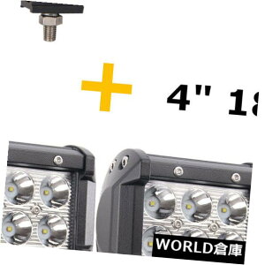 LEDCgo[ 108W 17 "C`LEDCgo[tbh/X|bgr[SUV 4WDJ[{[g+ 18W 4"|bhL[u18 " 108W 17"INCH LED Light Bar Flood/Spot Beam SUV 4WD Car Boat+18W 4" Pods Cube 18"