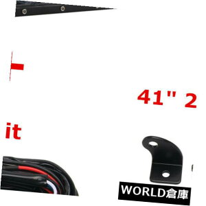 LEDCgo[ 4D +wׂ41 "200W̓Cgo[̃gbN̒P̗̓_/v+zLbg𓱂܂ 4D+ Optical Slim 41" 200W Led Light Bar Truck Single Row Spot/Lamp + Wiring Kit