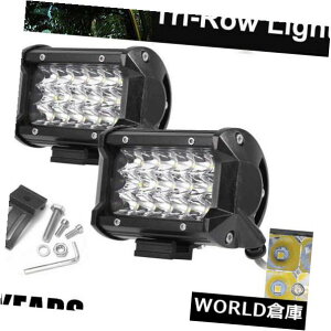 LEDCgo[ 2X 54W 4C`̓_r[OLEDdCgo[̃It[hhCrOtHOv25 " 2X 54W 4 Inch Spot Beam Tri-Row LED Work Light Bar Offroad Driving Fog Lamp 25"