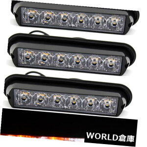 LEDCgo[ 4X 18Wd6LEDAo[/zCgJ[tbVً}nU[hxXg{Cgo[ 4X 18W Bulb 6LED Amber/White Car Flash Emergency Hazard Warning Strobe Light Bar