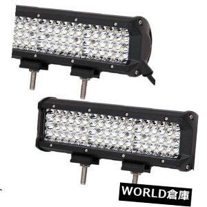 LEDCgo[ Nbhs9C`216bgledƃCgo[X|bgIt[htHOvsbNAbv2s[X Quad Row 9inch 216W Auto LED Work Light Bar Spot Offroad Fog Lamp Pickup 2PCS
