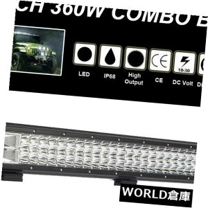 LEDCgo[ 26 "360W 3LED[NCgo[R{r[It[hvSUVW[vATVgbN 26" 360W Tri-Row LED Work Light Bar Combo Beam Offroad Lamp SUV Jeep ATV Truck