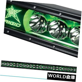 LEDライトバー Rigid Industries Radiance +バックライト50インチLEDライトバー、ハーネス付き（緑色） Rigid Industries Radiance+ Back-Light 50 Inch LED Light Bar w/ Harness (GREEN)