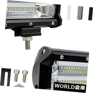 LEDCgo[ 5 "C`72W̍^LED̎d̃Cgo[̃{[ggbNIt[hSUV̉^]vRM PAIR 5" Inch 72W Flood LED Work Light Bar Boat Truck Offroad SUV Driving Lamp RM