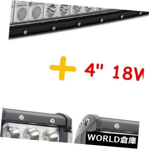 LEDCgo[ 240W LEDCgo[J[uX|bgуtbhr[gbNIt42×2W 18WtHOv43C` 42"IN 240W LED LIGHT BAR CURVED SPOTFLOOD BEAM TRUCK OFFROAD 2X18W FOG LAMP 43