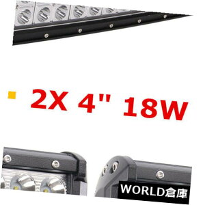 LEDCgo[ 50C`288bgJ[uLED[NCgo[R{It[hgbN18bg4 "X|bgL[u48/52 50inch 288W Curved LED Work Light Bar COMBO Offroad Truck 18W 4" SPOT Cube 48/52