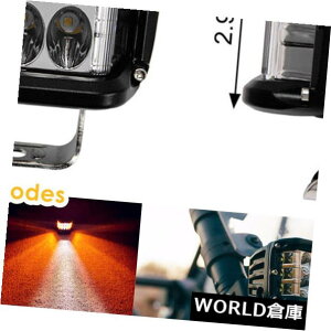 LEDCgo[ 1s[X20bg4 '' led[NCgo[|bhtbhIt[hvzCg+CG[h 1pcs 20W 4'' Led Work Light Bar Pods Flood Offroad Lamp White+Yellow Waterproof