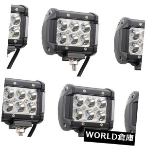 LEDCgo[ 6×4C`18bgledƃCgo[X|bgr[It[h^]o[X4×4tH[hv 6X 4inch 18W LED Work Light Bar Spot Beam OffRoad Driving Reverse 4x4 Ford Lamp