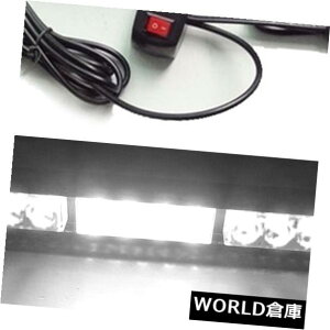 LEDCgo[ 12 LEDzCgJ[ً}_ŃCgo[nU[hXg{xv12V 12 LED White Car Emergency Flashing Light Bar Hazard Strobe Warning Lamp 12V