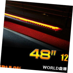 LEDCgo[ 2 x 48 "DRLjO{[h/Xebvo[/^[VOiXCb`obNCgAo[/zCg 2X 48" DRL Running Board/Step Bar/Turn Signal Switchback Led Light Amber/White
