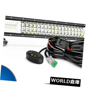 LEDCgo[ Nilight 22C`270 WzCgAo[COB LEDCgo[{[gCgAzn[lXLbg Nilight 22inch 270W WhiteAmber COB LED Light Bar Boat Light Wiring Harness Kit