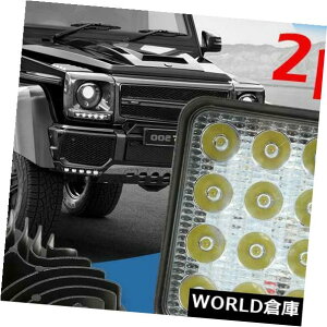 LEDCgo[ 48bgledIt[hhCrOtHOvƃCgo[op[}EgX|bgSUV2s[X 48W LED Offroad Driving Fog Lamps Work Light Bar bumper mount Spot SUV with 2pcs