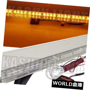 LEDCgo[ 42 "80 LEDAo[Cgo[ً}Xg{tbVbJ[ԃvE 42" 80 LED Amber Light Bar Emergency Strobe Flash Tow Truck Plow Roof Response