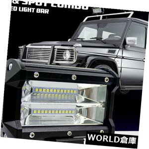 LEDCgo[ 5C`72W 2LEDXgbvCgo[CIt[hSUV[twbhCg 5 Inch 72W Two Rows Of LED Strip Lights Bar Modified Off-road SUV Roof Headlight