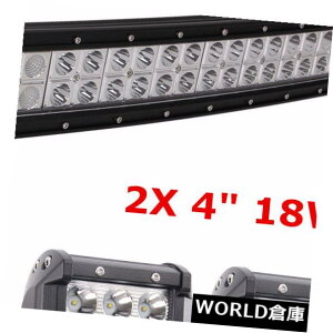 LEDCgo[ 52C`300WJ[uLEDCgo[R{{[gW[vIt[h+ 2X18W 4 "4WD|bhUTE 52inch 300W Curved LED Light Bar Combo Boat Jeep Offroad + 2X18W 4" 4WD Pods UTE