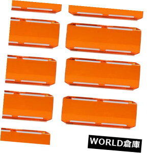 LEDCgo[ 105.3 "7C`36W LED쓮ƗpCgo[12H72WpߐFJo[̃Xibv 10pcs 5.3" Snap on Amber Cover for 7'' 36W LED DRIVING WORK LIGHT BAR 12h 72W