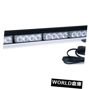 LEDCgo[ 18 "16 LEDً̋}̌x̌ʑM̃Xg{̃Cgo[ White 18" 16 LED Emergency Warning Traffic Flash Strobe Light Bar