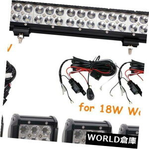 LEDCgo[ 20C`126W̃N[̓It[h4x4WDgbNATV + 18W 4 "+C[^]郉Cgo[̃R{𓱂܂ 20INCH 126W CREE Led Light Bar Combo Driving OffRoad 4x4WD Truck ATV+18W 4"+Wire