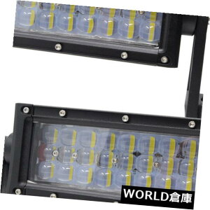 LEDCgo[ 2 Pc 8 "hW[v^]Od̗LED̃Cgo[25W̃It[hX|bgr[ 2 Pc 8" Triple Row LED Light Bar 25W Off-Road Spot Beam Driving Waterproof Jeep