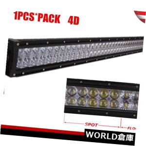 LEDCgo[ 300W 52C`LEDCgo[SPOT FLOOD WORK LAMP 4DIveBJ4WDO[180W / 50 " 300W 52inch LED Light Bar SPOT FLOOD WORK LAMP 4D Optical 4WD Wrangler 180W/50''