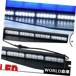 LED���C�g�o�[ 34 32 + 16 48LED�Ԃً̋}�x���o�C�U�[�_�b�V���X�g���{���C�g�o�[�u���[�z���C�g12V 34 32+16 48LED Car Emergency Warning Visor Dash Strobe Light Bar Blue White 12V �y���s�A���i�z