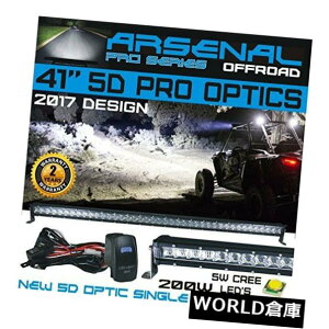 LEDCgo[ No.1 41 '5DvWFN^[vwPXg[gN[200W LEDCgo[ No.1 41'' 5D Projector Pro Optic Single Row Straight Cree 200W LED Light Bar