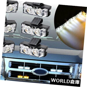 LEDCgo[ h16LED̂͂F̔Cgً}̌x̃Xg{̓_Ŗ_댯 16 LED Amber White Light Emergency Warning Strobe Flashing Bar Hazard Waterproof