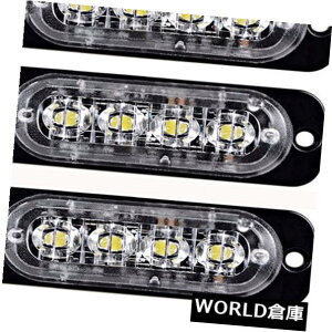 LEDCgo[ 4{\ʎ/12W 4-LEDxً}_ŃXg{Cgo[ 4x Surface Mount RED/Blue 12W 4-LED Warning Emergency Flashing Strobe Light Bar