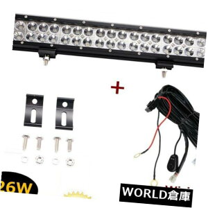 LEDCgo[ SUVv^]zpn[lXtĂ20C`126W_̍^R{LED̃Cgo[ 20inch 126W Spot Flood Combo LED Light Bar With Wiring Harness Driving SUV Lamp
