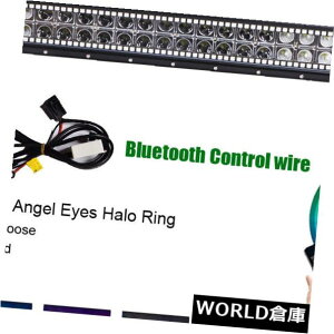 LEDCgo[ yu[gD[X20/24ǂ22 "120W LEDIt[hCgo[w / RGBn[O 22" 120W LED Offroad Light Bar w/ RGB Halo Ring Chasing Music Bluetooth 20/24"