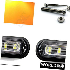 LED���C�g�o�[ 4X���͂��F6LED�Ԃ̃g���[���[�ً}�n�U�[�h�x���t���b�V���X�g���{���C�g�o�[12 / 24v 4X Amber 6LED Car Trailer Emergency Hazard Warning Flash Strobe Light Bar 12/24v �y���s�A���i�z