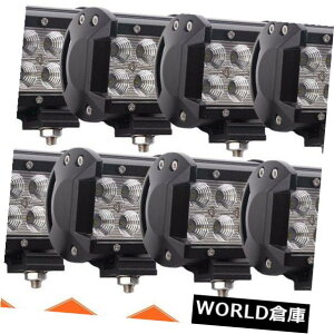 LEDCgo[ DRLvSUV 4WD UTEIt[h^]8x 4inch 18W̍^r[LEDd̃Cgo[ 8x 4inch 18W Flood Beam LED Work Light Bar Driving DRL Lamp SUV 4WD UTE Offroad