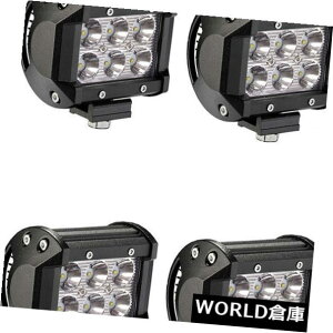 LEDCgo[ 3 "N[LEDCgo[18WIt[hX|bgtbhR{hIP67i4yAj 3" Cree LED Light Bar 18W Off-Road Spot Flood Combo Waterproof IP67 (4 Pair )