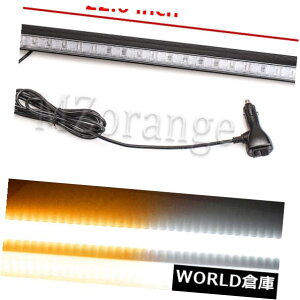 LEDCgo[ 80 LEDAo[zCgJ[Xg{nU[hx[rOCgo[tbVً} 80 LED AmberWhite Car Strobe Hazard Warning Moving Light Bar Flash Emergency