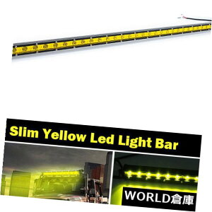 LED���C�g�o�[ 38�C���`108W�C�G���[LED���[�N���C�g�o�[�X�������C�gDRL�I�t���[�h�����vUTE ATV�g���b�N 38INCH 108W Yellow LED WORK LIGHT BAR SLIM LIGHT DRL OFFROAD LAMP UTE ATV TRUCKS �y���s�A���i�z
