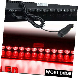 LEDCgo[ 12LEDԂ̃gbNً}x_bV{[hoCU[tbVXg{Cgo[bh12V 12LED Car Truck Emergency Warning Dashboard Visor Flash Strobe Light Bar Red 12V