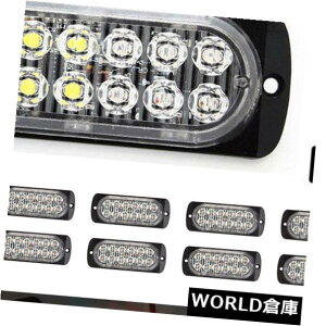 LEDCgo[ 10Ao[12 LEDXg{Cgo[gbNnU[hr[RtbVxً} 10Pcs AMBER 12 LED Strobe Light Bar Truck Hazard Beacon Flash Warn Emergency Lam