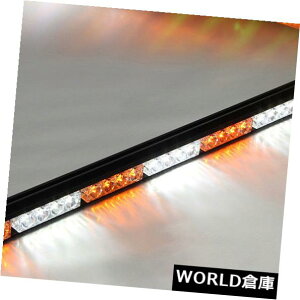 LED���C�g�o�[ �������͂��F32 LED�̌x���̃X�g���{�̌x���̃��C�g�o�[�̌�ʌږ� White Amber 32 LED Warning Strobe warning Light Bar Traffic Advisor �y���s�A���i�z