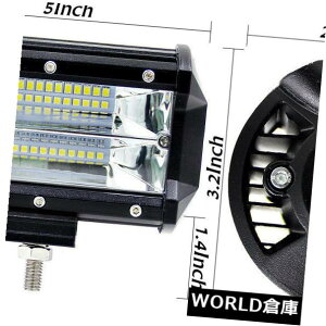 LEDCgo[ 2s[X5 "72bgledƃCgo[r[X|bgIt[hhCrOtHOvsuv atv 4 wd 2PCS 5" 72W LED Work Light Bar Beam Spot Offroad Driving Fog Lamps SUV ATV 4WD