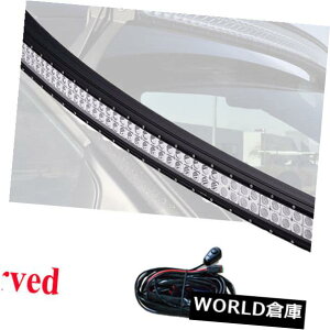 LED���C�g�o�[ 52�C���`300 W�J�[�uLED���[�N���C�g�o�[�t���b�h�X�|�b�g�R���{�z��ATV�I�t���[�h54  52inch 300W Curved LED Work Light Bar Flood Spot Combo Wiring ATV Offroad 54 �y���s�A���i�z