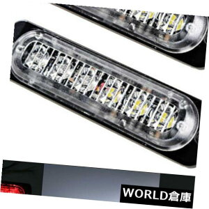 LED���C�g�o�[ 2×6 LED�ԋً}�n�U�[�h�x���r�[�R��18 W�g���b�N�t���b�V���X�g���{���C�g�o�[�� 2x 6LED Car Emergency Hazard Warning Beacon 18W Truck Flash Strobe Light Bar Red �y���s�A���i�z