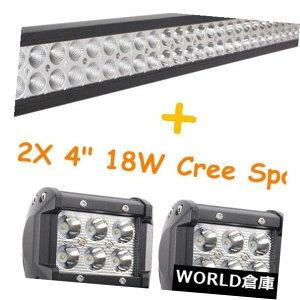 LEDCgo[ 50C`288W LEDCgo[R{+ 4C`18Wƃ|bhIt[h4WD SUV 48/51쓮 50"Inch 288W LED Light Bar Combo+4" 18W Work Pods OffRoad Driving 4WD SUV 48/51"