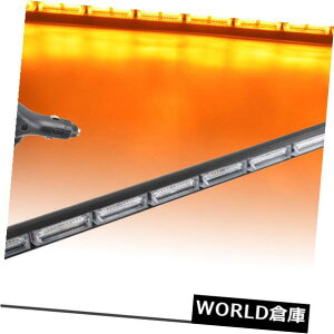 LEDCgo[ 35 "144W LEDً}xʃAhoCU[Xg{Cgo[Ao[CG[12V 35" 144W LED Emergency Warning Traffic Advisor Strobe Light Bar Amber Yellow 12V