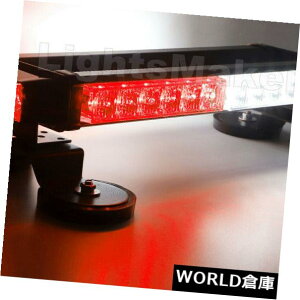 LEDCgo[ 15 "ԔFLEDXg{Cgo[~j_uTCh[tgbvpg[Cg30W 15" Red White LED Strobe Light Bar Mini Double Side Roof Top Patrol Lights 30W