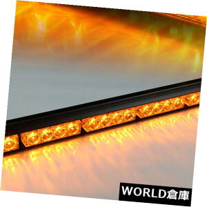 LEDCgo[ 24 LED 27 "Ao[CG[ً}ʃAhoCU[tbVXg{Cgo[x 24 LED 27" Amber Yellow Emergency Traffic Advisor Flash Strobe Light Bar Warning