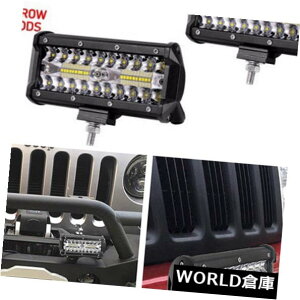 LEDCgo[ 7C`120W 40LED[NCgo[tbhX|bgr[It[hSUVhCrOtHOv 7 inch 120W 40LED Work Light Bar Flood Spot Beam Offroad SUV Driving Fog Light