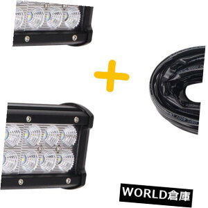LEDCgo[ 2×9C`54WN[tbhLEDCgo[It[hUTEW[vtH[hW[vSUV +zLbg 2X 9inch 54W CREE Flood LED Light Bar Offroad UTE Jeep Ford Jeep SUV+Wiring Kit