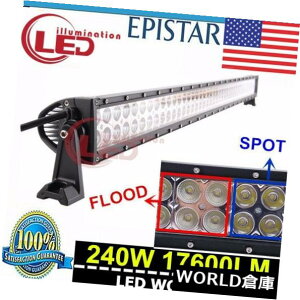 LEDCgo[ 42C`240W LEDCgo[R{It[hRZR SUV 4WDgbNW[v{[gPK 38/40/44 " 42INCH 240W LED LIGHT BAR COMBO OFFROAD RZR SUV 4WD TRUCK JEEP BOAT PK 38/40/44"